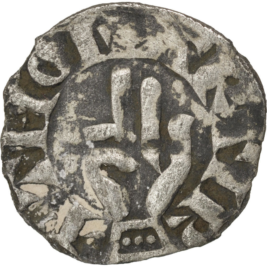 FRANCE, Denarius, Besançon, VF(30-35), Silver, Boudeau #1278, 0.84