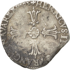 FRANCE, Quart Ecu, 1603, Nantes, VF(20-25), Silver, Sombart #4686, 9.49