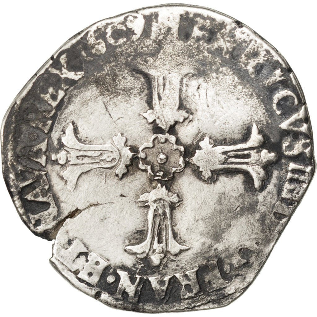 Francia, Quart Ecu, 1609, Bordeaux, MB, Argento, Sombart:4686