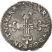 FRANCE, Quart Ecu, 1594, Saint-Palais, EF(40-45), Silver, Sombart #4710, 9.26