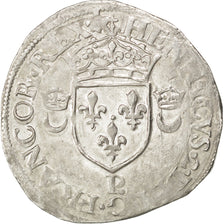 FRANCE, Douzain, 1550, Dijon, AU(50-53), Billon, Sombart #4380, 2.34