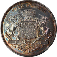 France, Medal, Ville d'Amiens, 1862, Dantzell, AU(55-58), Silver