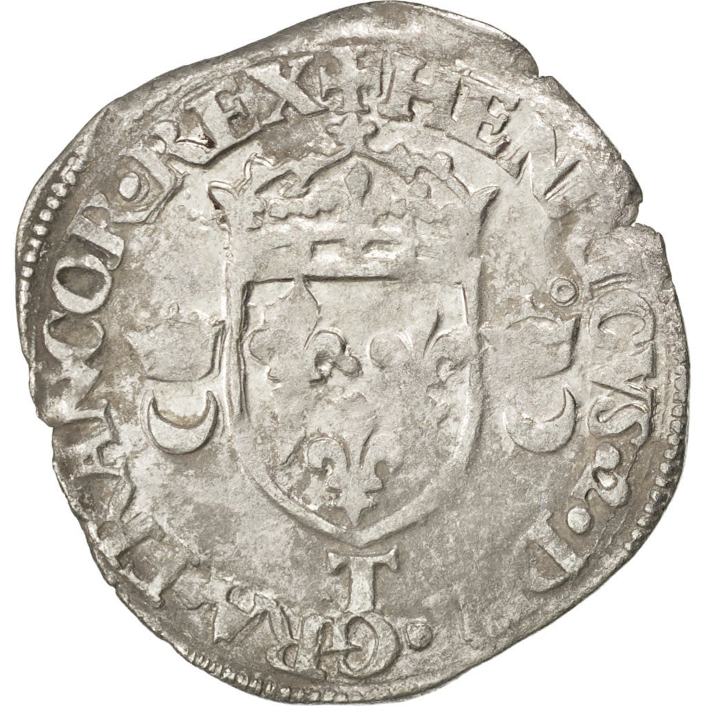 Coin, France, Douzain, 1551, Nantes, EF(40-45), Billon, Sombart:4380