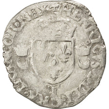 Moneda, Francia, Douzain, 1551, Nantes, BC+, Vellón, Sombart:4380