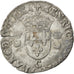 FRANCE, Douzain, 1551, Saint Lô, EF(40-45), Billon, Sombart #4380, 2.27