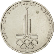 Munten, Rusland, Rouble, 1977, PR+, Copper-Nickel-Zinc, KM:144