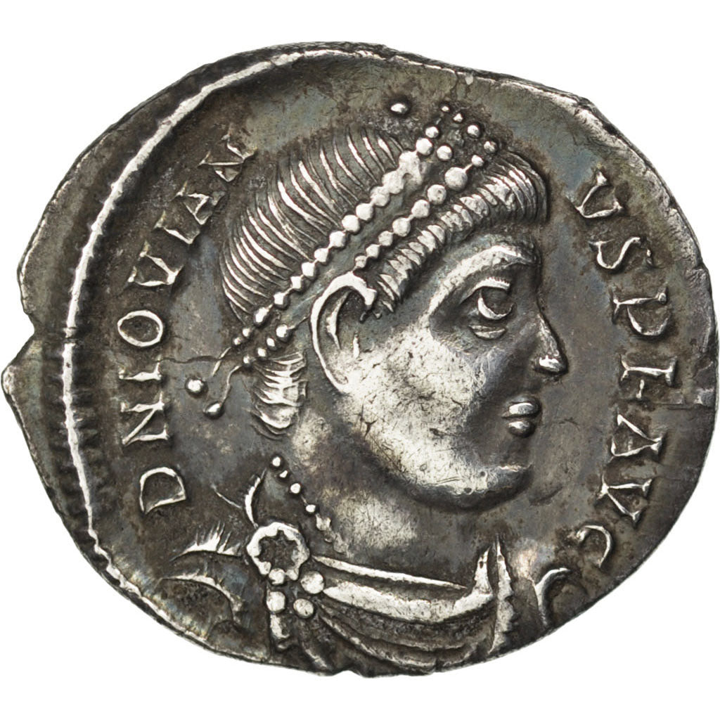 Jovian, Siliqua, Nicomedia, graded, NGC, AU(55-58), Silver, RIC #127, 1.92