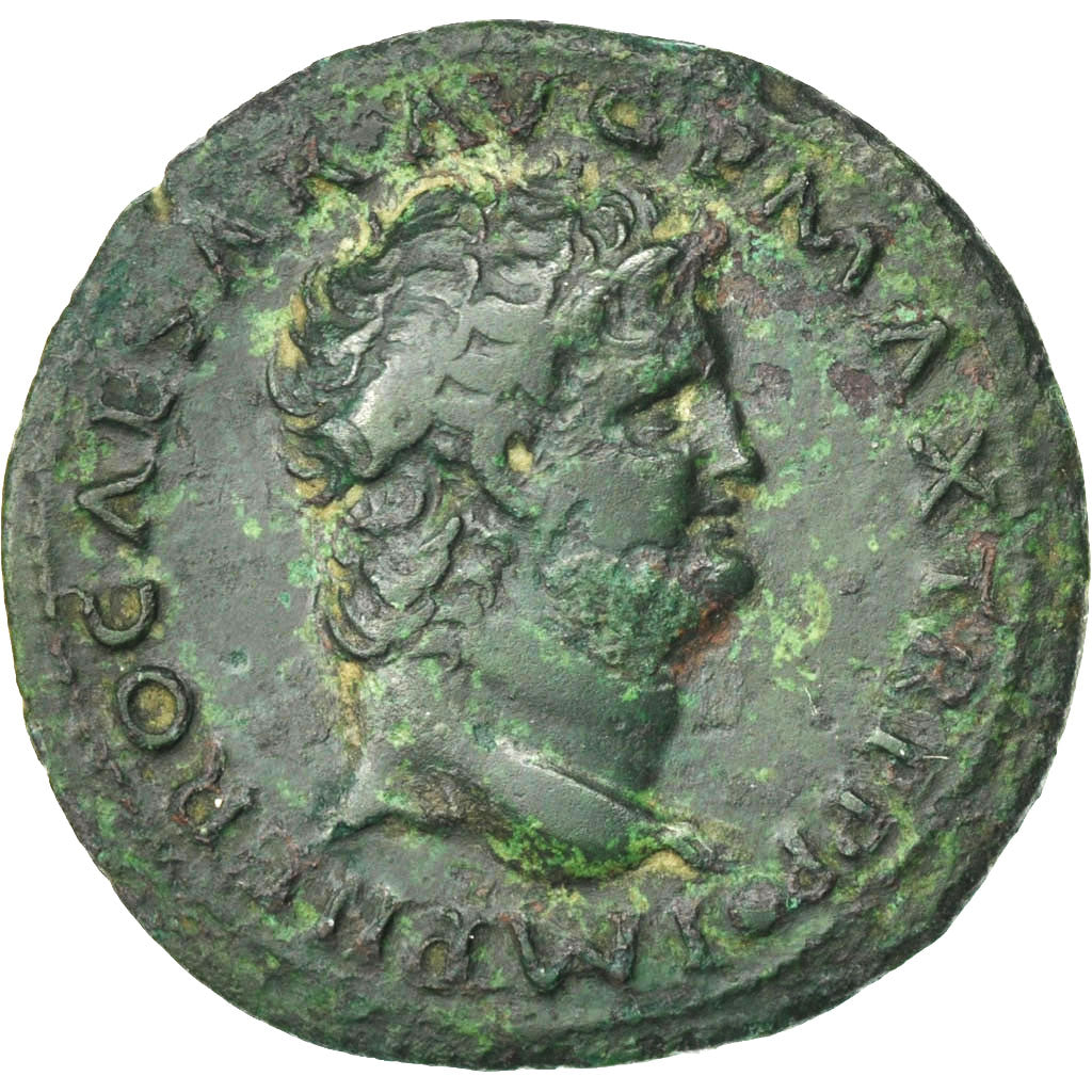 Nero, As, Lyons, EF(40-45), Bronze, RIC #543, 9.94