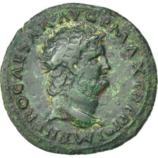 Nero, As, Lyons, EF(40-45), Bronze, RIC #543, 9.94