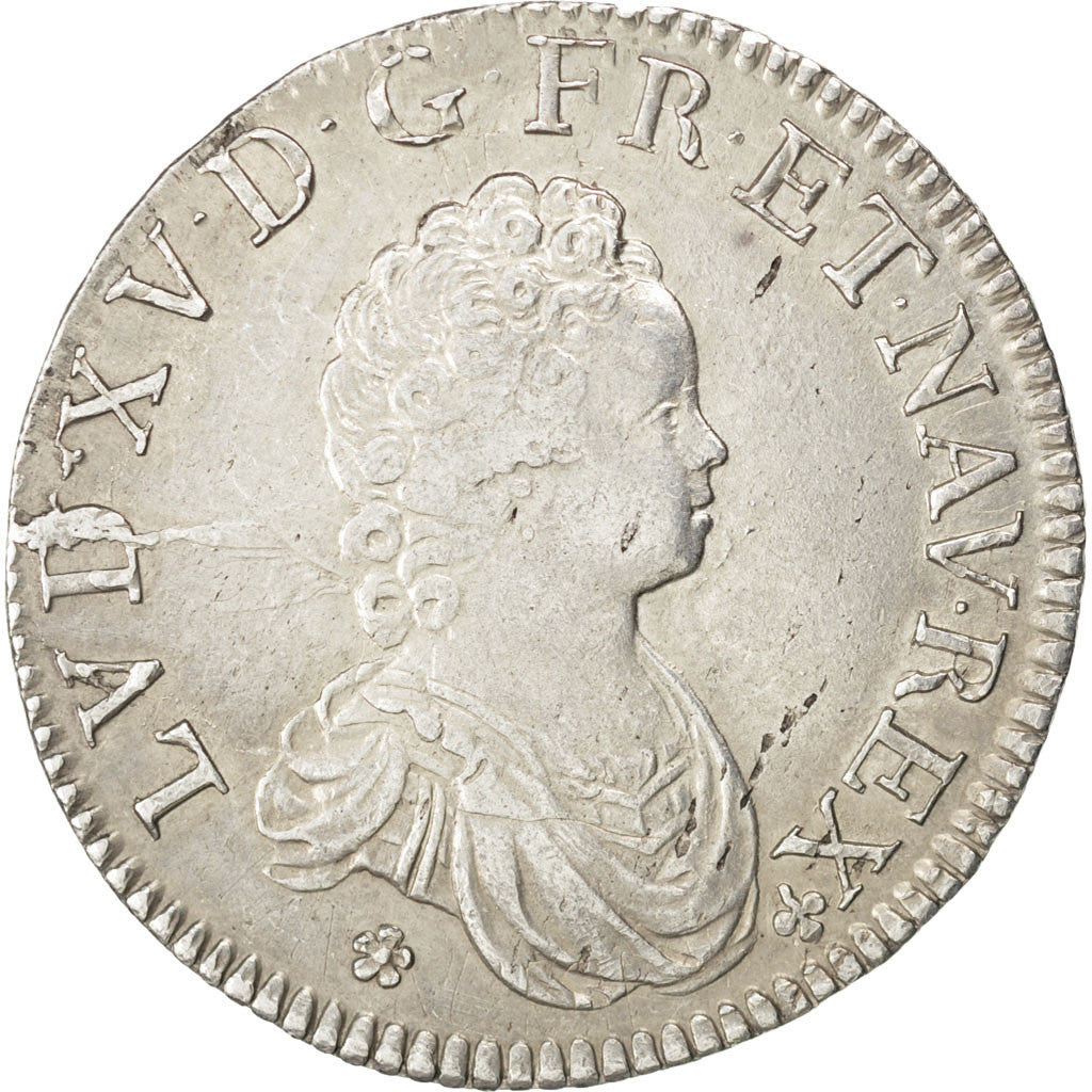 Monnaie, France, Louis XV, Écu Vertugadin, Ecu, 1716, Paris, TTB, Argent