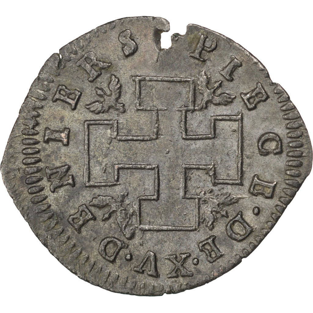 Coin, German States, LORRAINE, Leopold Joseph, 15 Deniers, Nancy, AU(50-53)