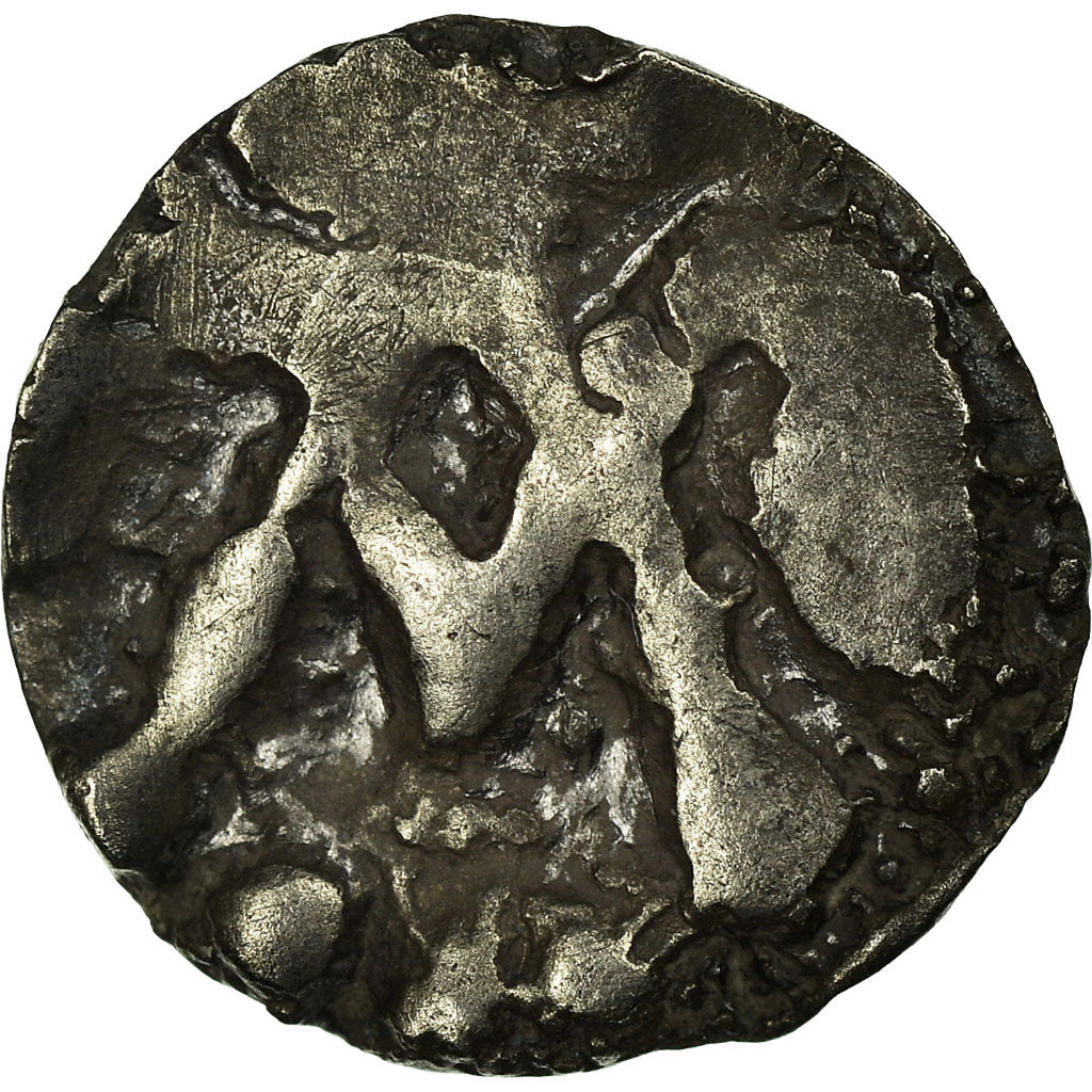 Coin, France, Denier au M, Marseille, VF(30-35), Silver