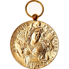 France, Défense Nationale, Armée Nation, Medal, Uncirculated, Gilt Bronze, 36