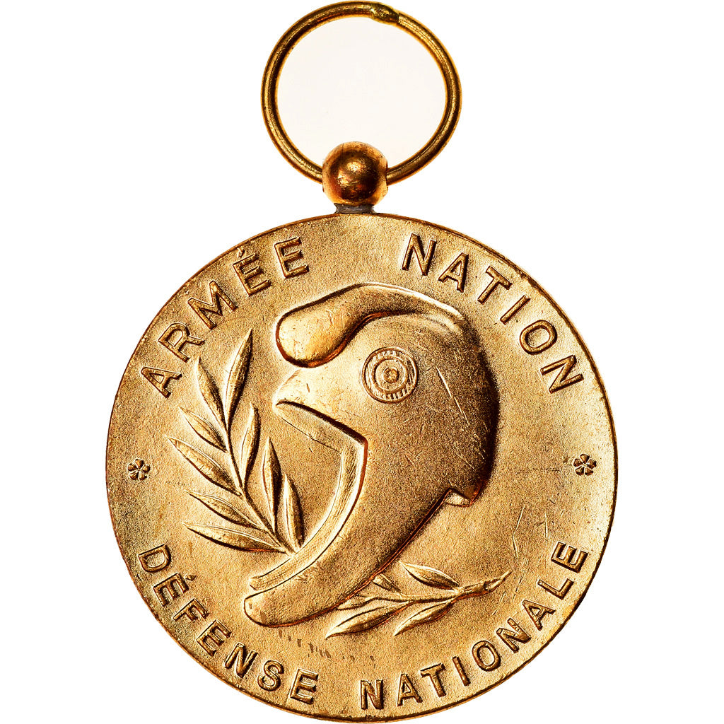 France, Défense Nationale, Armée Nation, Medal, Uncirculated, Gilt Bronze, 36