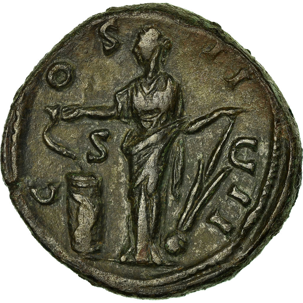 Coin, Antoninus Pius, Dupondius, Roma, EF(40-45), Bronze, RIC:798