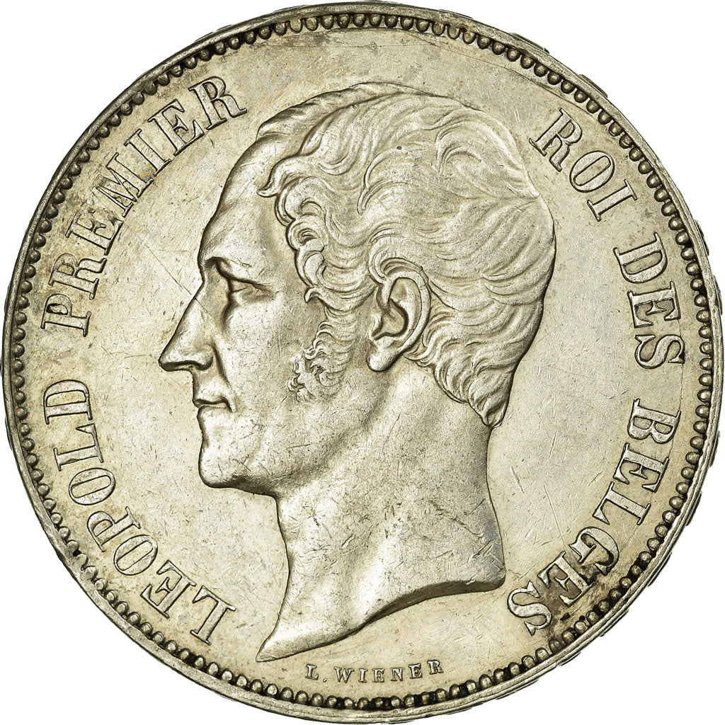 Coin, Belgium, Leopold I, 5 Francs, 1853, AU(55-58), Silver, KM:2.1