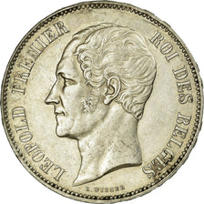 Coin, Belgium, Leopold I, 5 Francs, 1853, AU(55-58), Silver, KM:2.1