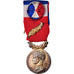 France, Médaille d'honneur du travail, Médaille, 1988, Très bon état