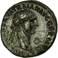 Monnaie, Trajan, As, Roma, TTB+, Bronze, RIC:395