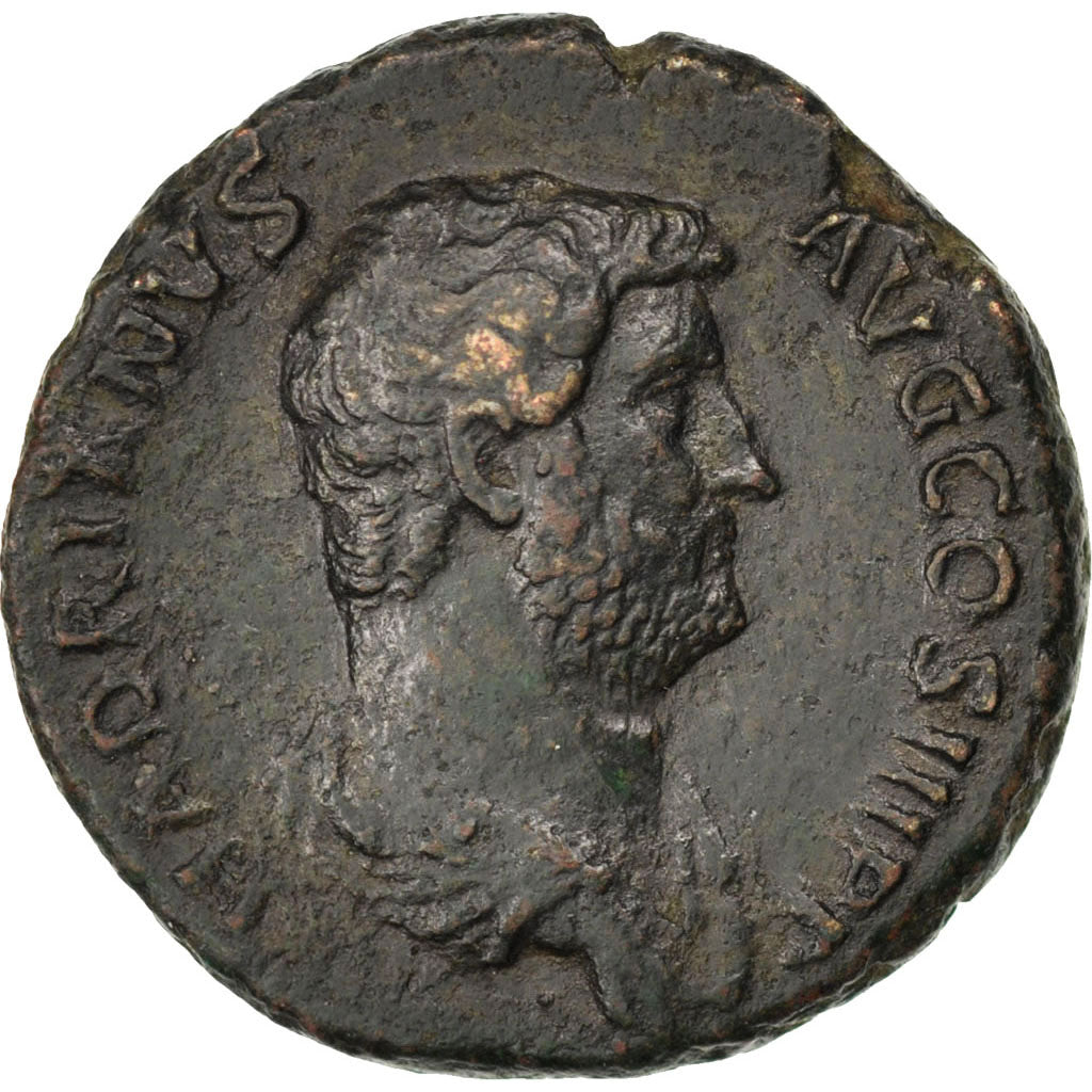 Moneta, Hadrian, As, Roma, BB, Bronzo, RIC:839