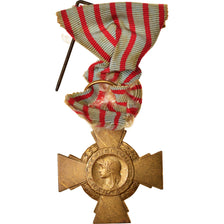 France, Croix du Combattant, Médaille, 1939-1945, Good Quality, Bronze, 36