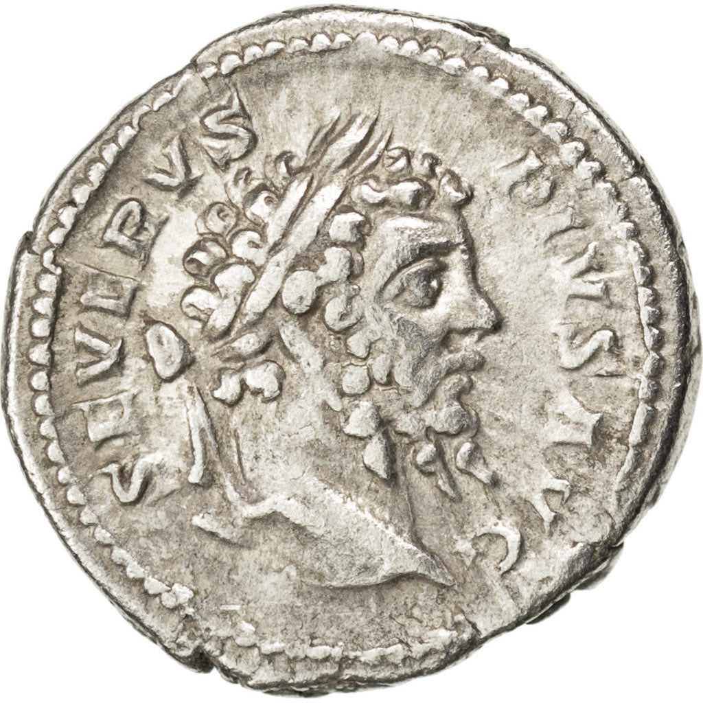 Septimius Severus, Denarius, Roma, EF(40-45), Silver, RIC #211, 3.18