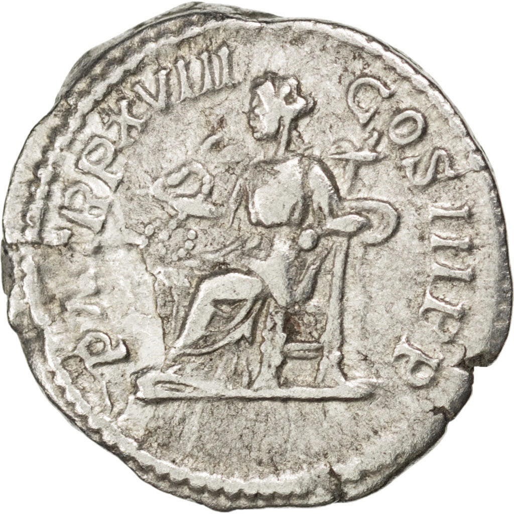 Septimius Severus, Denarius, Roma, EF(40-45), Silver, RIC #236, 3.28