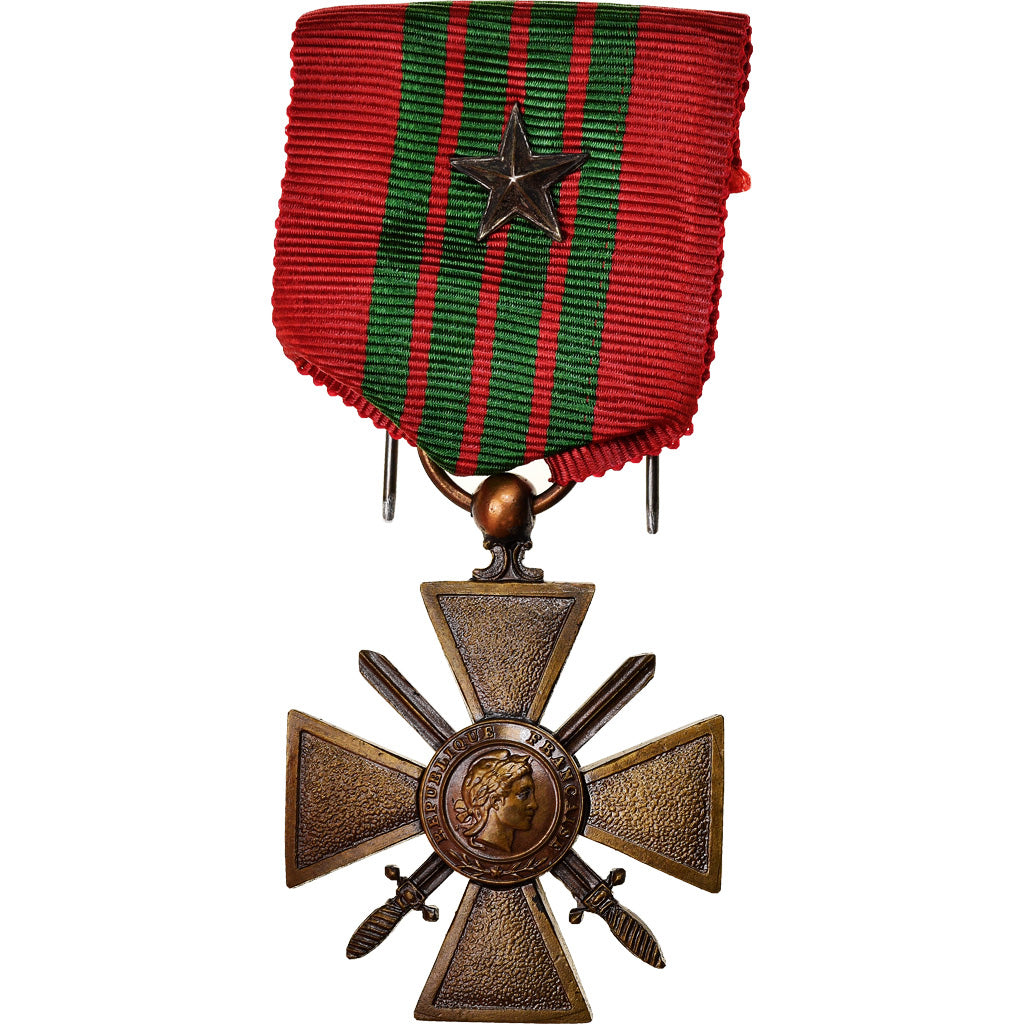France, Croix de Guerre, Une Etoile, Médaille, Non circulé, Bronze, 36
