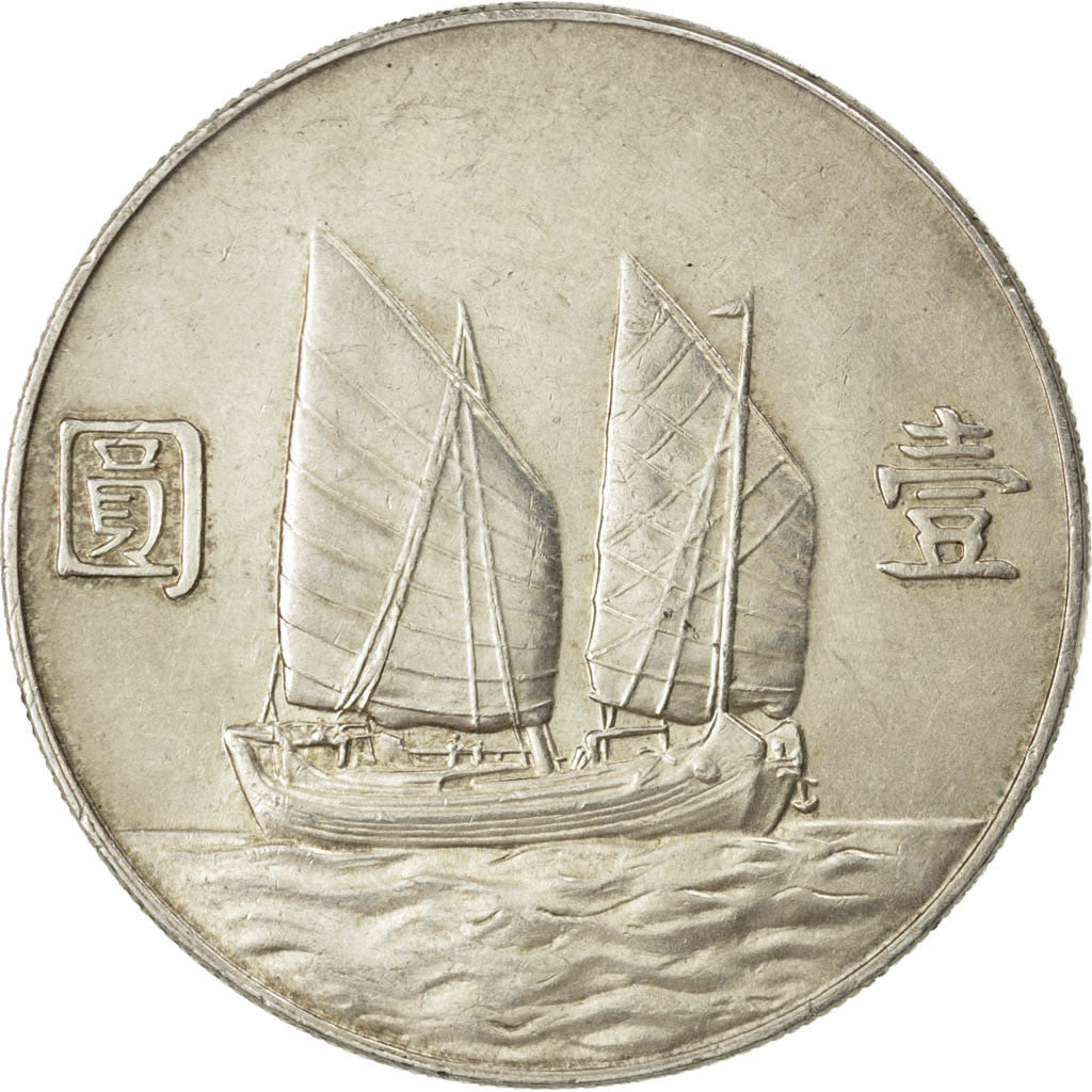 Coin, CHINA, REPUBLIC OF, Dollar, Yuan, 1934, AU(55-58), Silver, KM:345