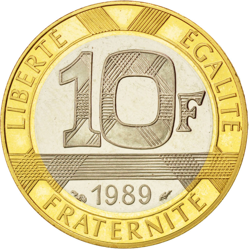 FRANCE, Montesquieu, 10 Francs, 1989, Gold, PCGS PR68DCAM, KM 969a