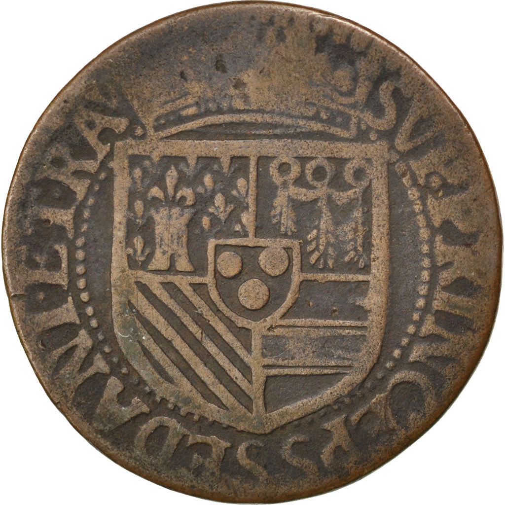 Francia, Liard, 1614, Raucourt, MB+, Rame, C2G:318