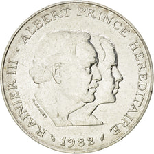 MONACO, 100 Francs, 1982, KM #161, MS(63), Silver, Gadoury #163, 15.05