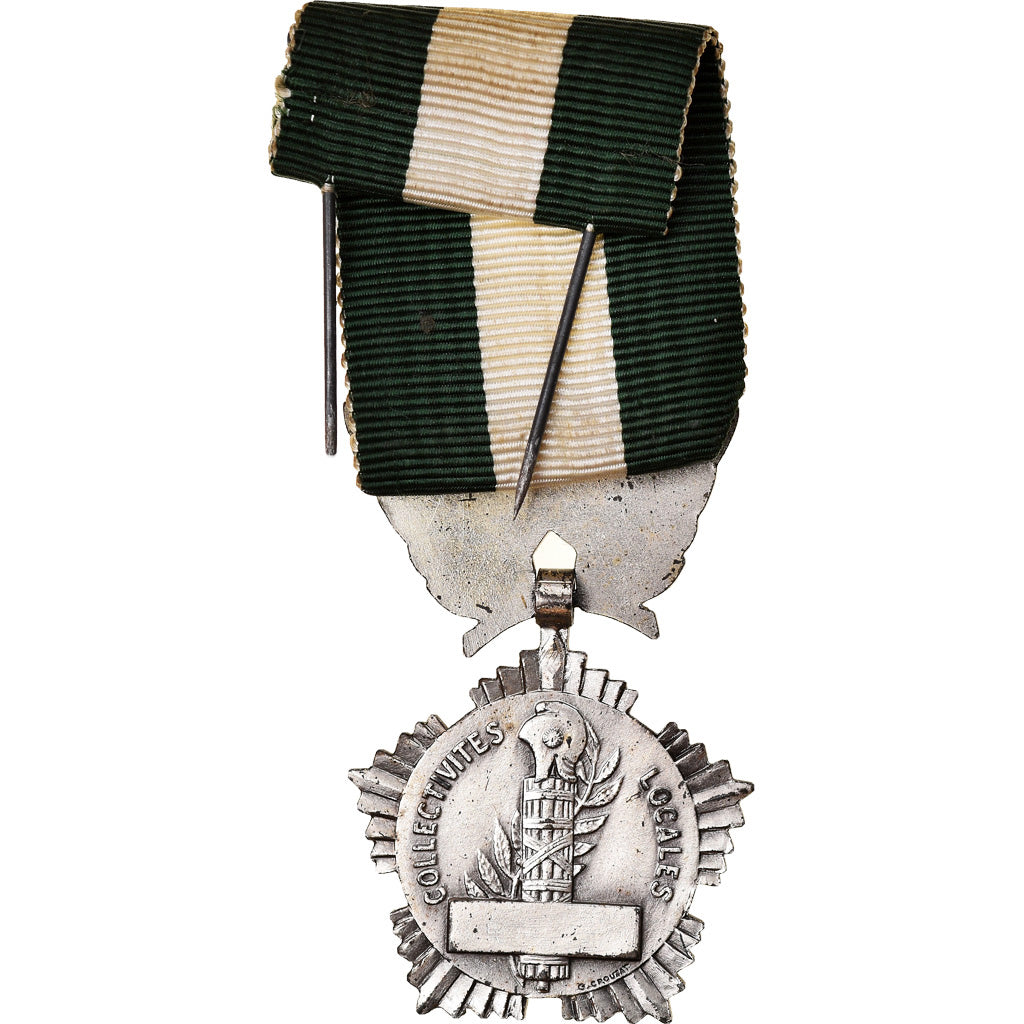 France, Collectivités locales, Medal, Excellent Quality, Crouzat, Silver, 30