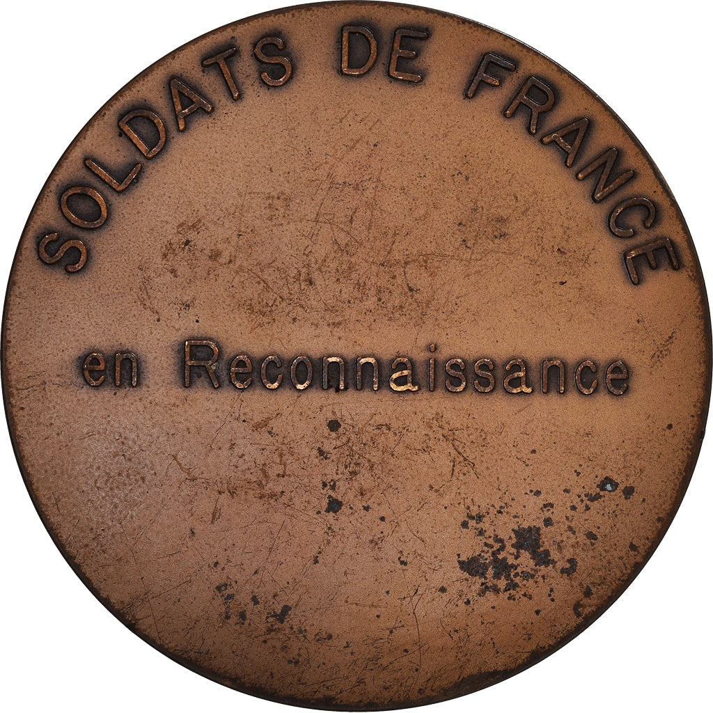 France, Medal, Soldats de France, En Reconnaissance, J. Balme, EF(40-45), Bronze