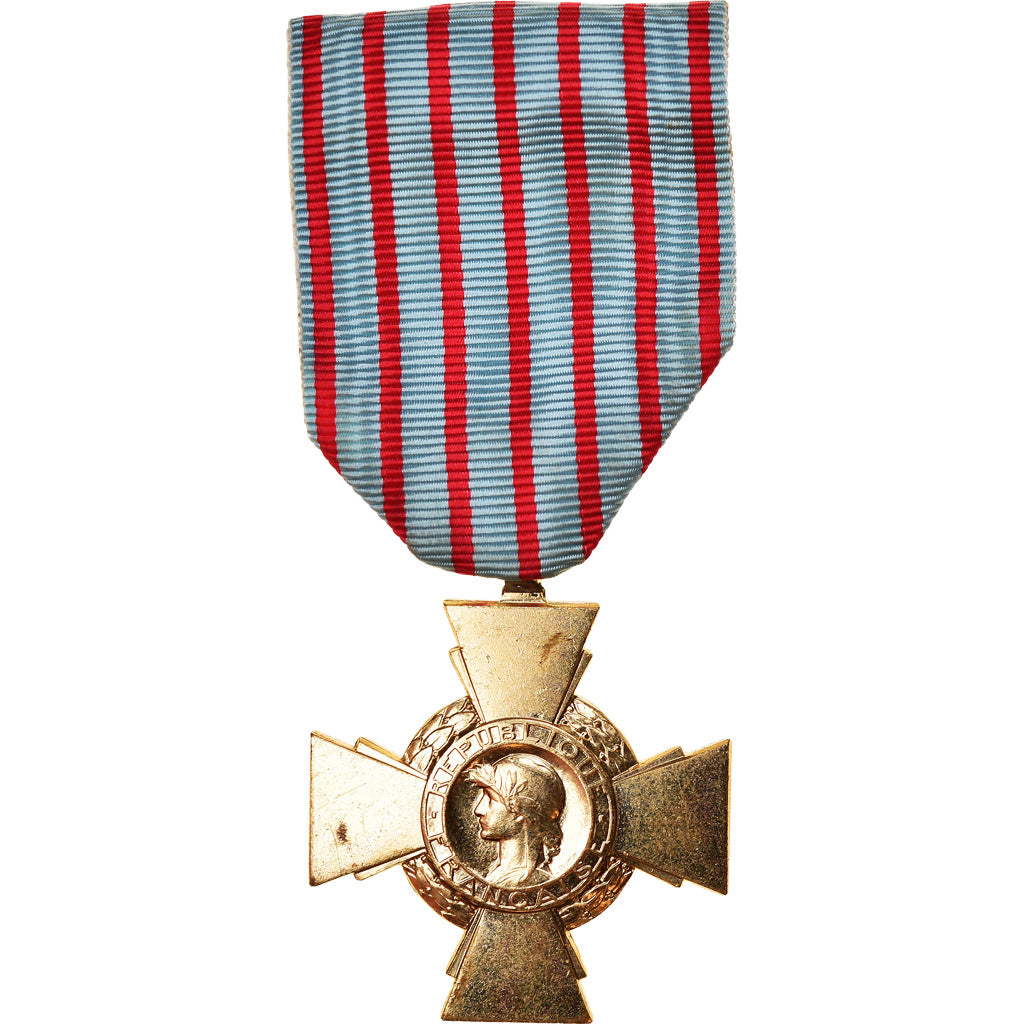 France, Croix du Combattant, Medal, 1939-1945, Excellent Quality, Bronze, 36