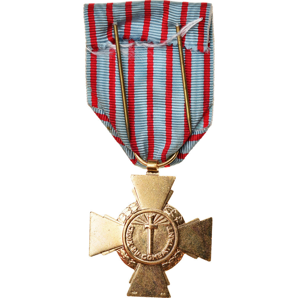 France, Croix du Combattant, Medal, 1939-1945, Excellent Quality, Bronze, 36