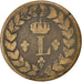 FRANCE, Louis XVIII, Decime, 1815, Strasbourg, KM #701, VF(20-25), Bronze,...