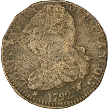 Coin, France, 2 sols françois, 2 Sols, 1792, Lille, VF(20-25), Bronze