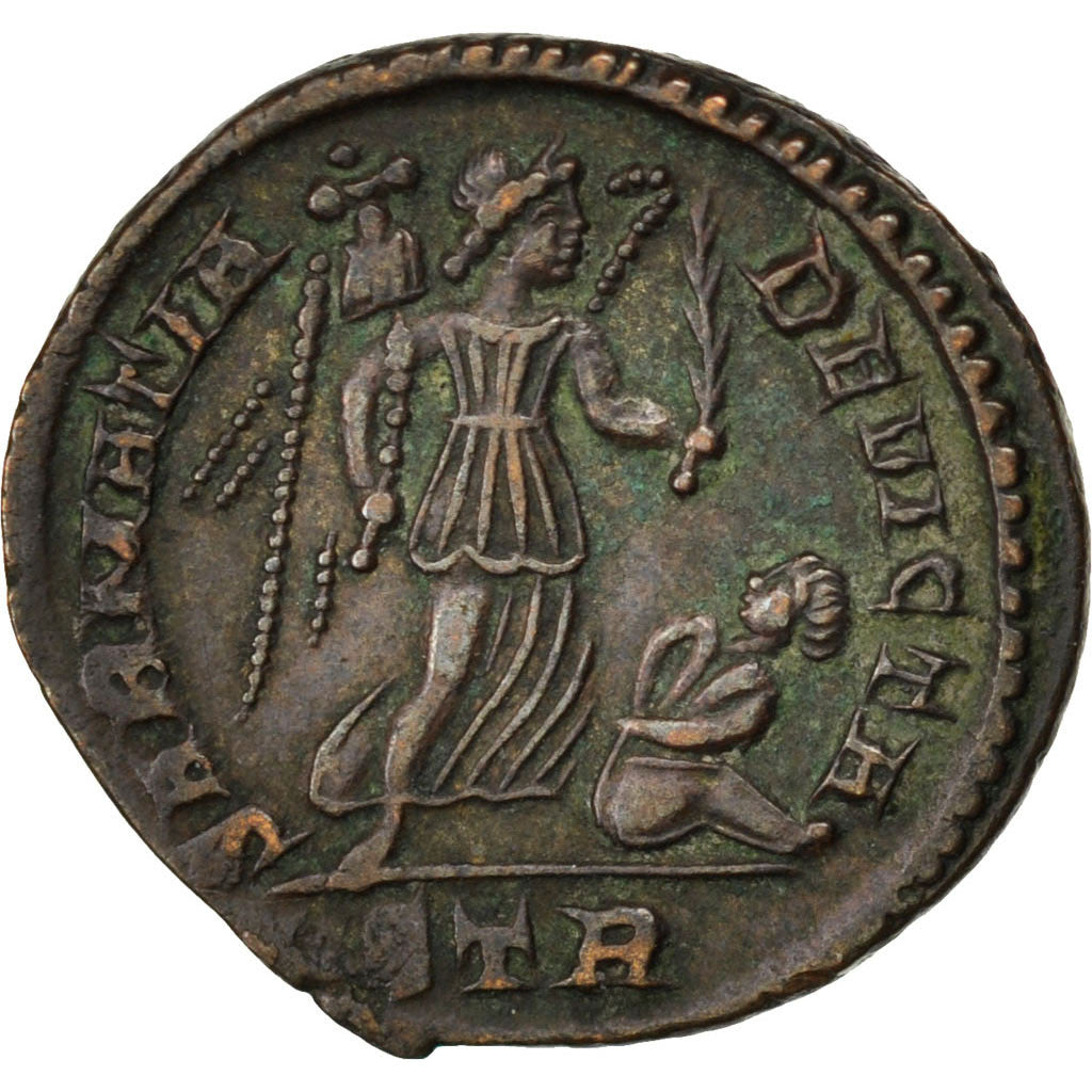 Constantine I, Follis, Trier, AU(50-53), Copper, RIC #429, 2.81
