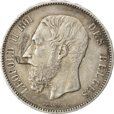 Belgique, Léopold II, 5 Francs, 1873, KM 24