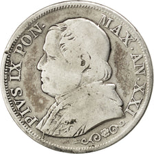 Vatican, Pie IX, 1 Lira, 1866 XXI R, KM 1378