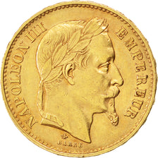 Second Empire, 20 francs or Napoléon III tête laurée, 1870 A, Paris, KM 801.1