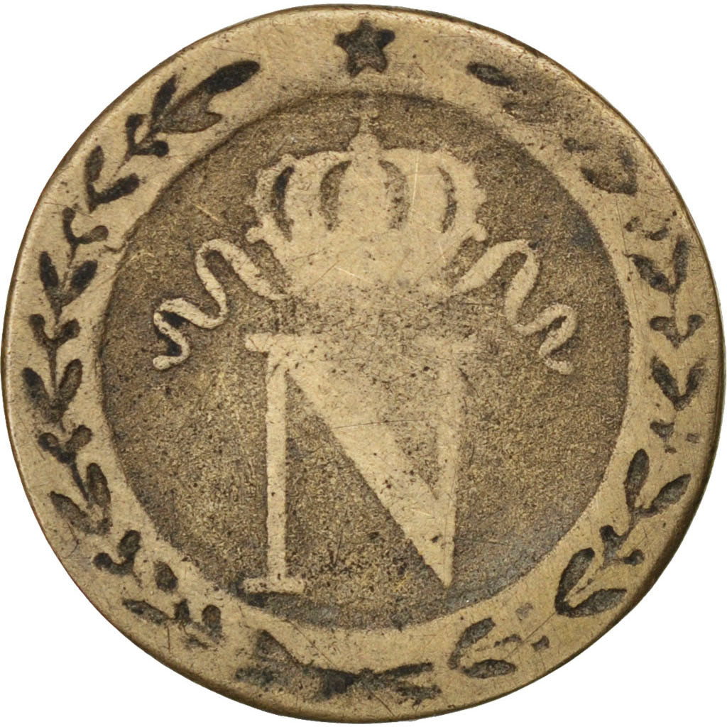 Francia, Napoléon I, 10 Centimes, 1808, Strasbourg, MB, Biglione, KM:676.3,...