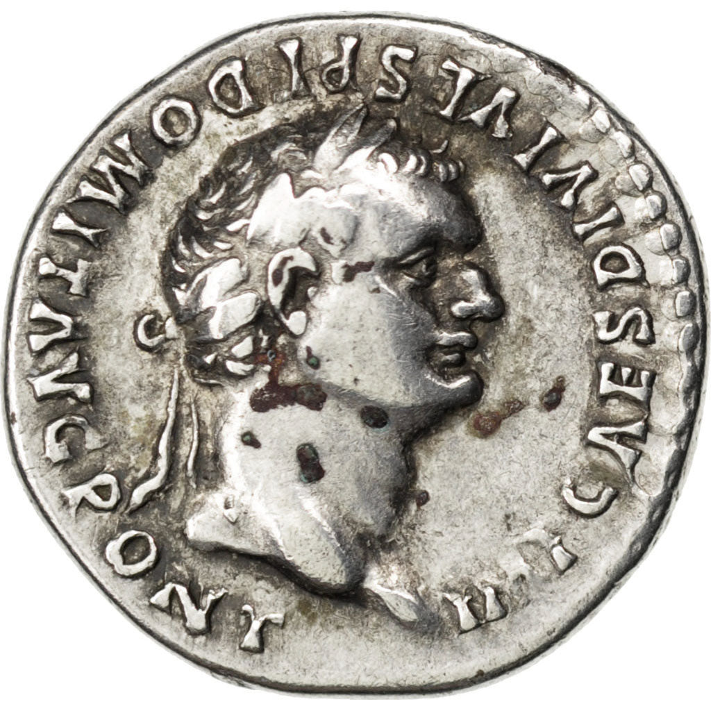 Domitian, Denarius, Roma, EF(40-45), Silver, RIC #9var, 3.39