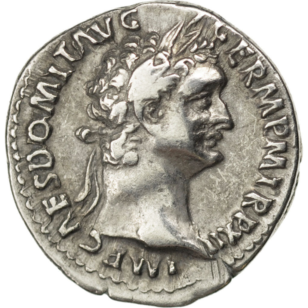 Domitian, Denarius, Roma, AU(50-53), Silver, RIC #740, 3.53