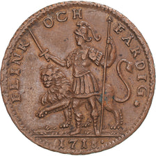 Monnaie, Suède, Carl XII, Daler S.m., 1718, Stockholm, TTB+, Cuivre