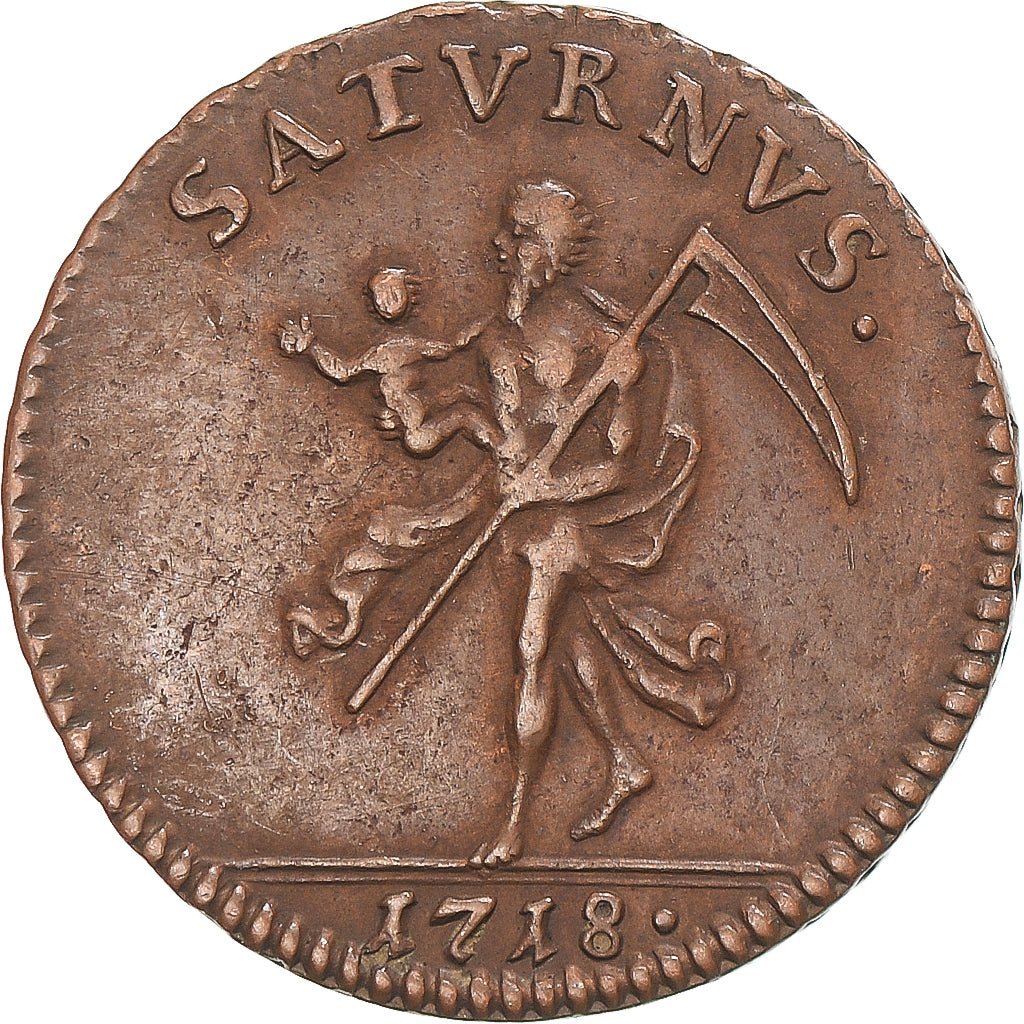 Monnaie, Suède, Carl XII, Daler S.m., 1718, Stockholm, TTB, Cuivre