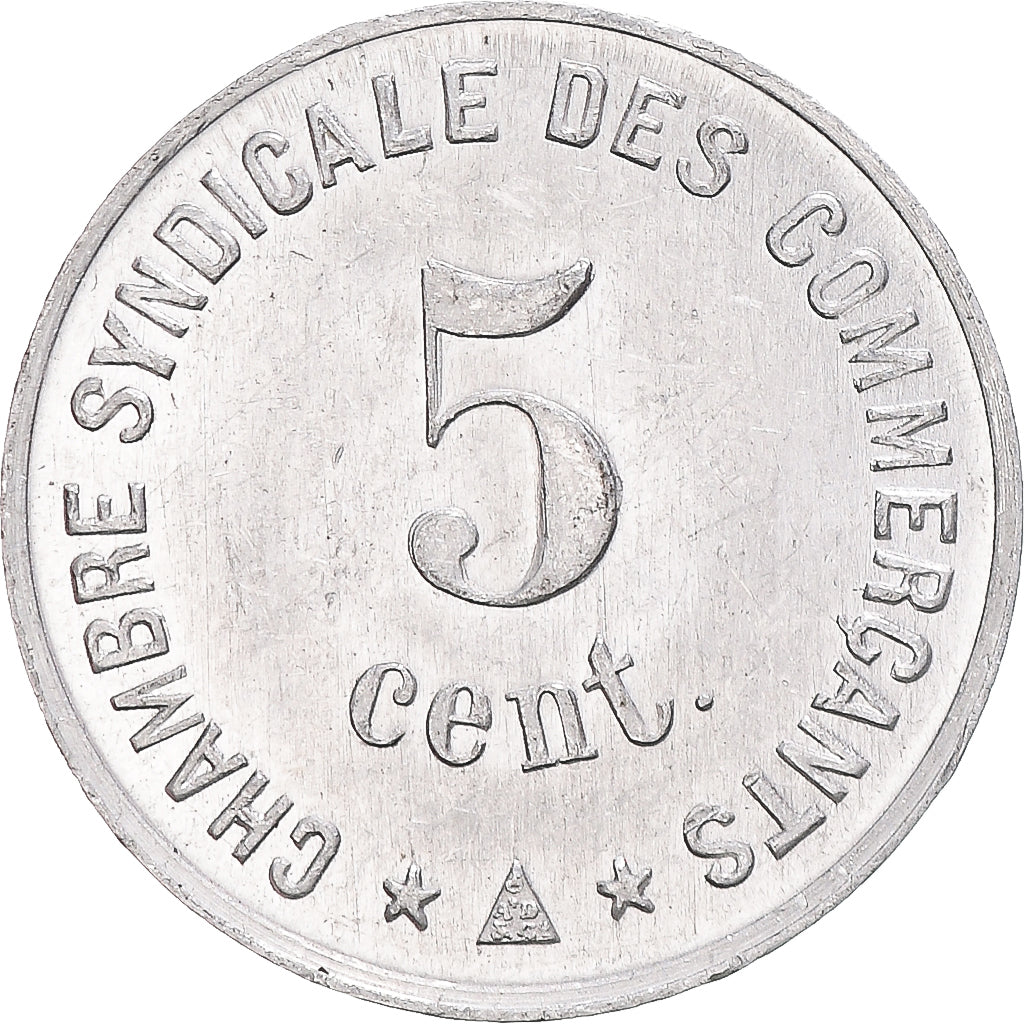 Coin, France, 5 Centimes, 1917, Perpignan, Monnaie de nécessité, AU(55-58)