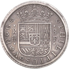 Moneta, Hiszpania, Philip V, 8 Reales, 1728, Segovia, AU(55-58), Srebro