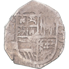 Monnaie, Espagne, Philippe II, 2 Reales, 1597, Seville, COB, TB+, Argent